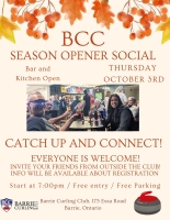 BCC Season Opener Social - October 3