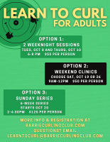 Adult Learn to Curl Fall 2024 - Weeknight