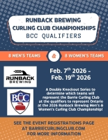 Men's Runback Brewing Curling Club Championships: BCC Qualifiers