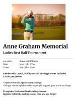 Anne Graham Memorial Golf Tournament